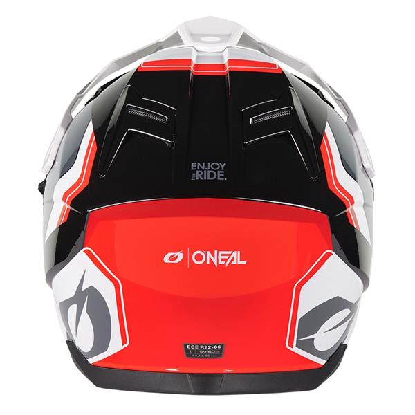 MOTORISTIČNA ČELADA ONEAL D-SRS NOMAD - ČRNA/BELA/RDEČA