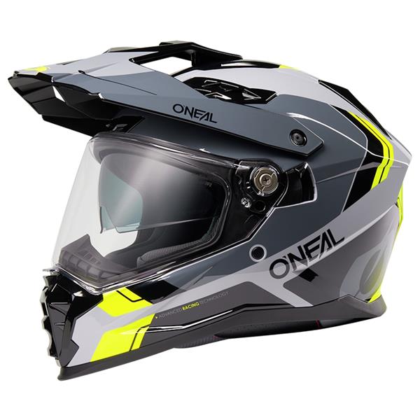 MOTORISTIČNA ČELADA ONEAL D-SRS NOMAD - ČRNA/SIVA/RUMENA