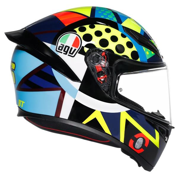 ČELADA AGV K1S ROSSI WINTER TEST - VEČBARVNA