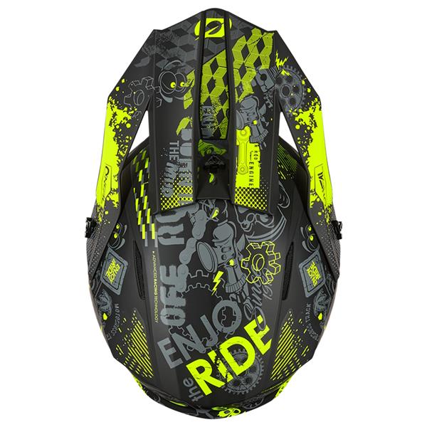 OTROŠKA ČELADA ONEAL 1SRS VIBRANT KID - ČRNA / RUMENA