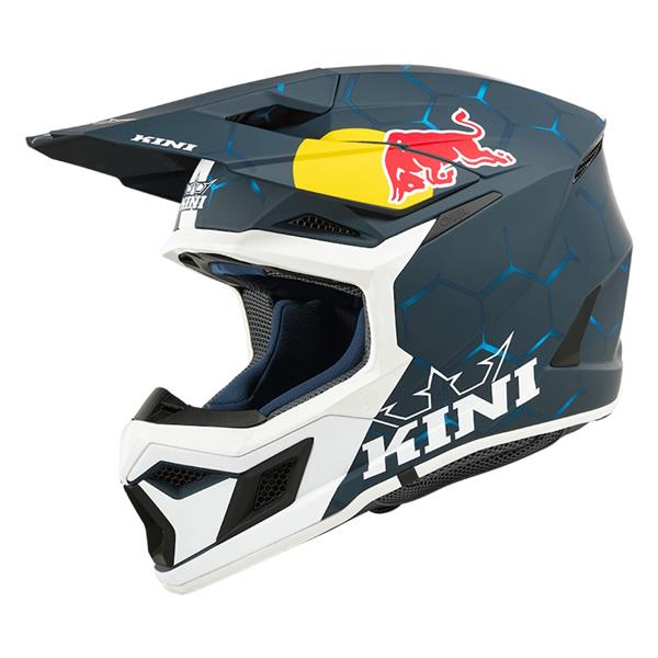 OTROŠKA ČELADA KINI RED BULL MX3 1.0 KID - MODRA