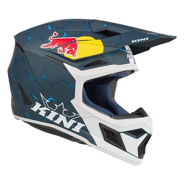 OTROŠKA ČELADA KINI RED BULL MX3 1.0 KID - MODRA