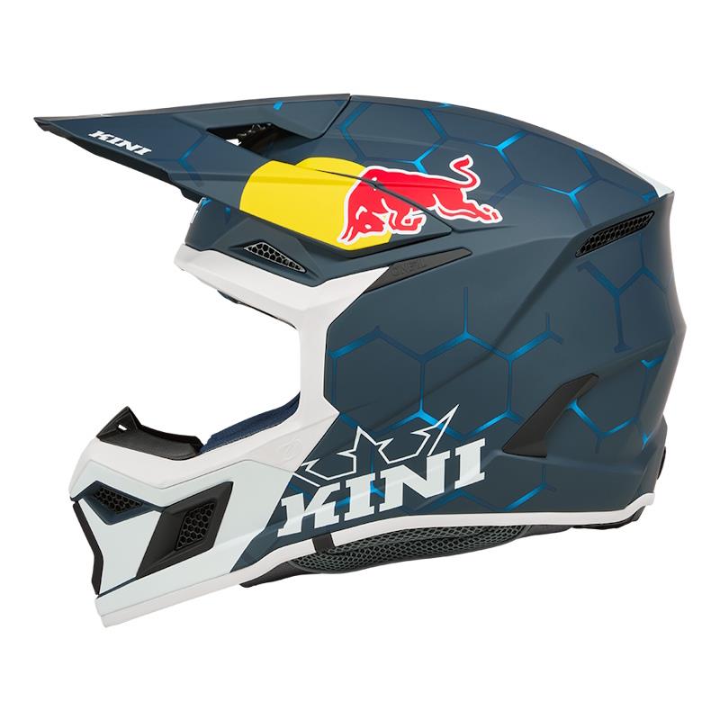 OTROŠKA ČELADA KINI RED BULL MX3 1.0 KID - MODRA