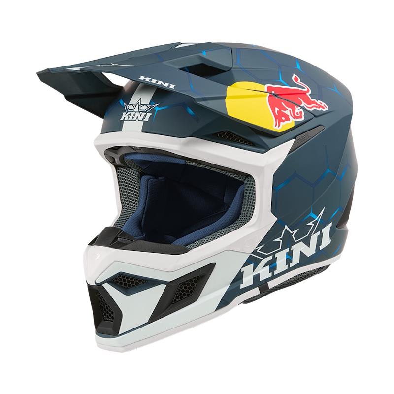 OTROŠKA ČELADA KINI RED BULL MX3 1.0 KID - MODRA