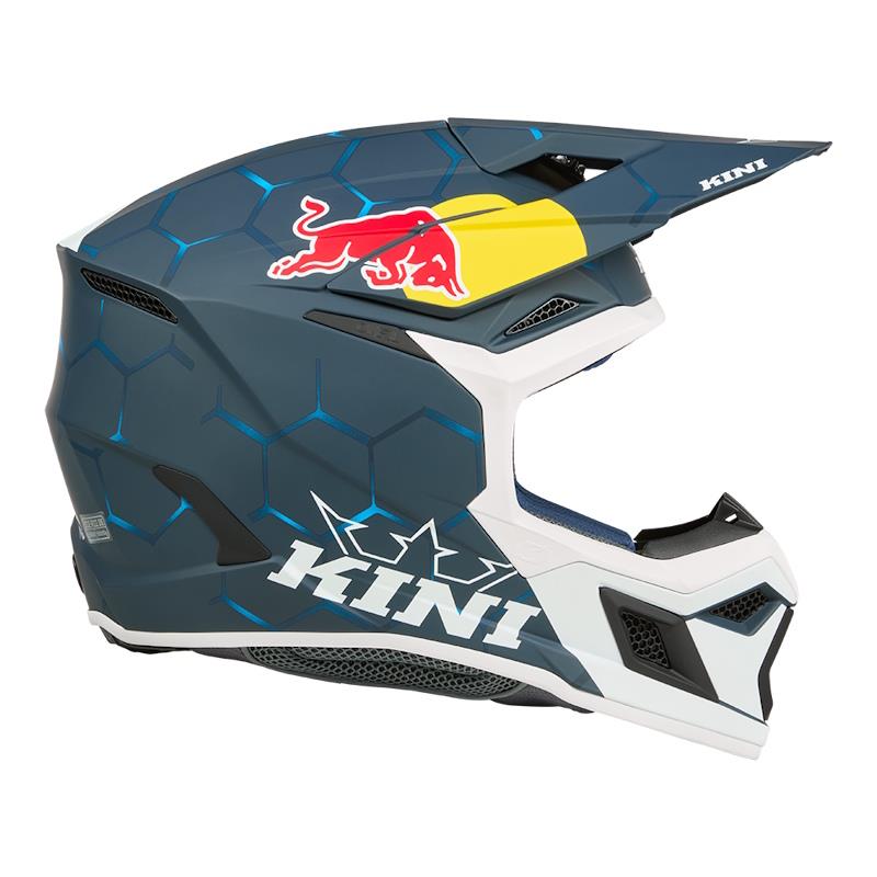 OTROŠKA ČELADA KINI RED BULL MX3 1.0 KID - MODRA