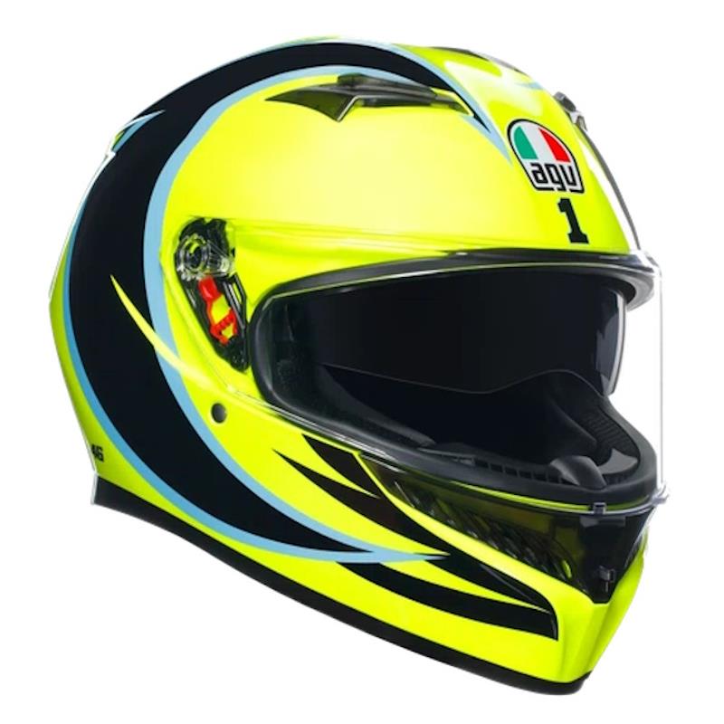 ČELADA AGV K3 ROSSI PHILIP ISLAND 2005 - RUMENA