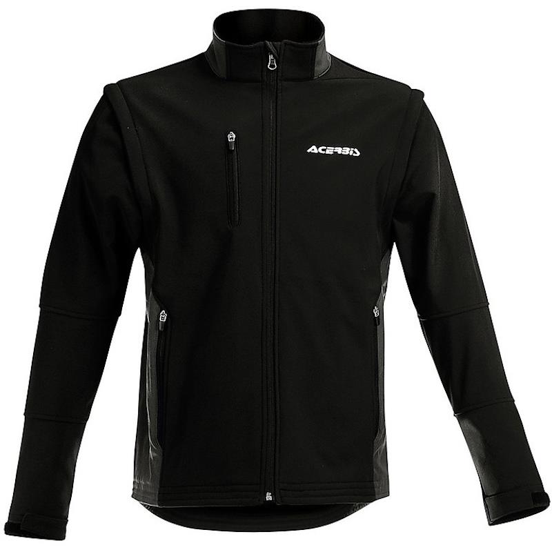 JAKNA ACERBIS SOFTSHELL ONE - ČRNA