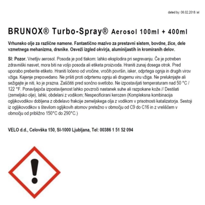SPREJ BRUNOX TURBO - 100ml