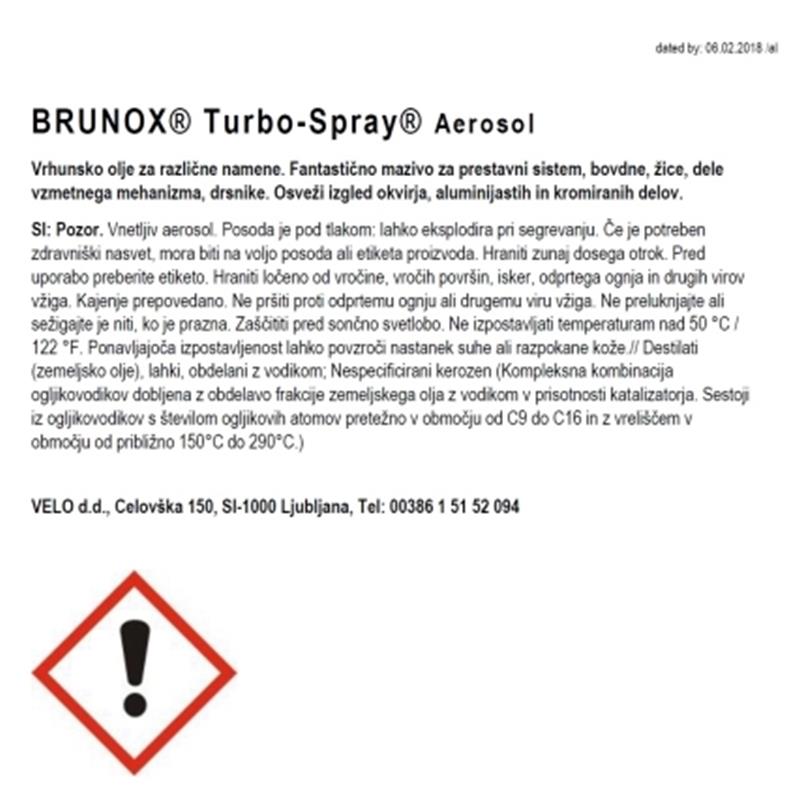 SPREJ BRUNOX TURBO - 500ml