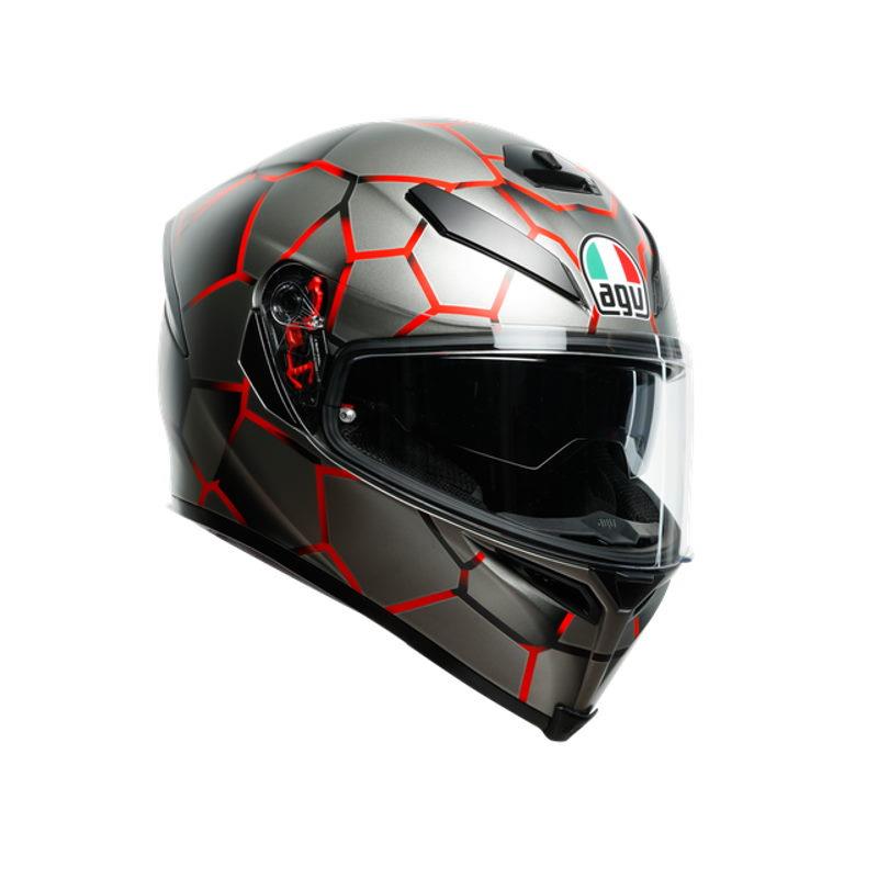 ČELADA AGV K5S VULCANUM RDEČA