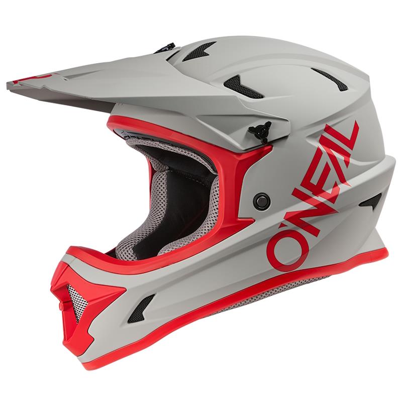 KOLESARSKA ČELADA O’NEAL SONUS SOLID V.25 -  SIVA / RDEČA