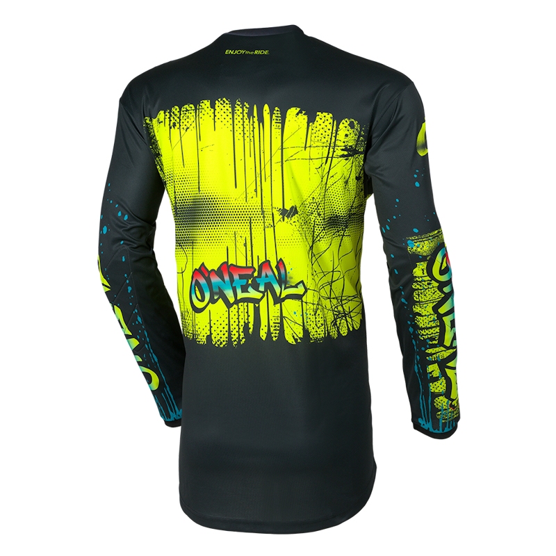 OTROŠKA MAJICA ONEAL ELEMENT YOUTH RANCID - ČRNA / RUMENA