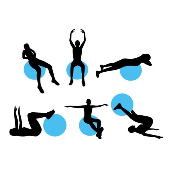 ŽOGA FITNES 55 CM MODRA AVENTO