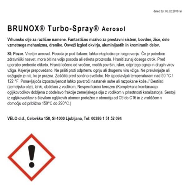 SPRAY BRUNOX TURBO - POWER CLICK - 500ml