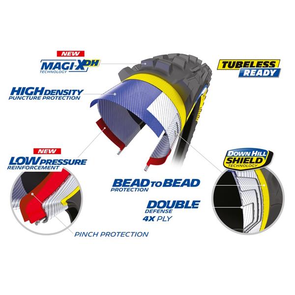 PLAŠČ MICHELIN DH22 WIRE 27.5x2.40