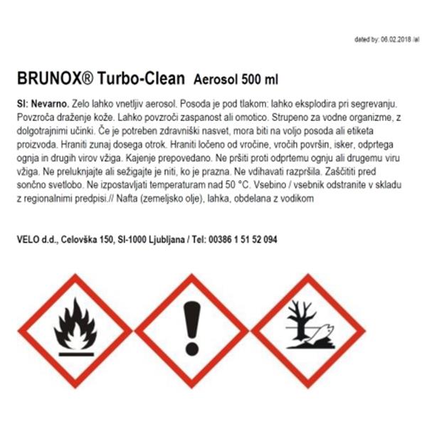 SPRAY BRUNOX TURBO CLEAN - 500ml