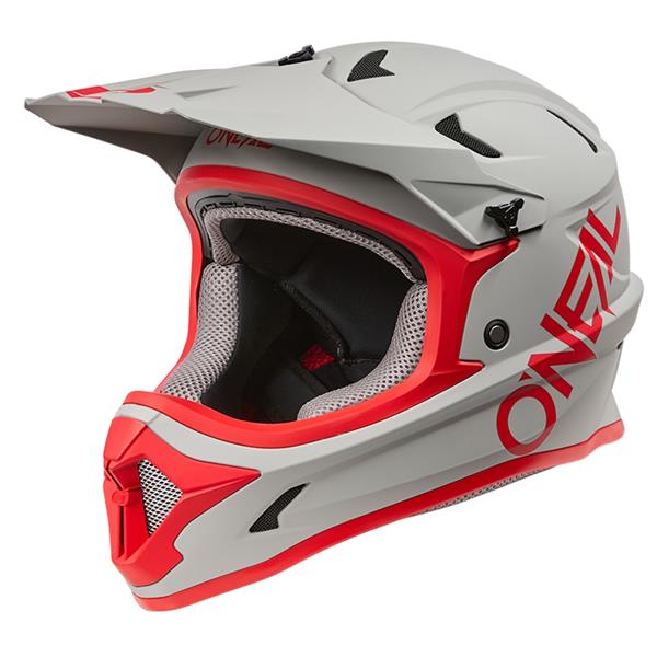 KOLESARSKA ČELADA O’NEAL SONUS SOLID V.25 -  SIVA / RDEČA